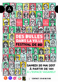 Des Bulles dans la Ville : le festival de BD. Le samedi 20 mai 2017 à ANTONY. Hauts-de-Seine.  14H00